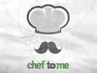 Chef to Me branding chef grid logo mark startup