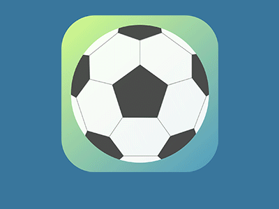 Icon Football - gif after effects animation app flat football ios7 iphone iphone5 minimal mobile ui ux