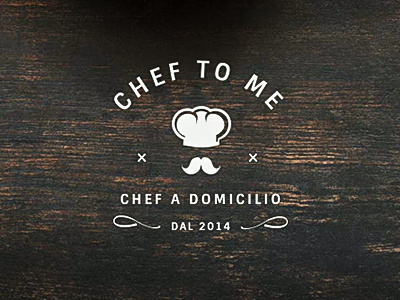 Chef to Me logo brand chef logo type