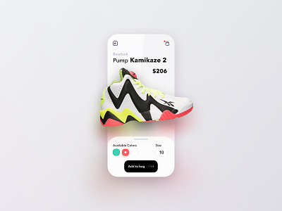 Sneakers ecommerce - Mobile App design ecommerce mobile mobile app online shop online store reebok shoes sneaker store store app ui ux