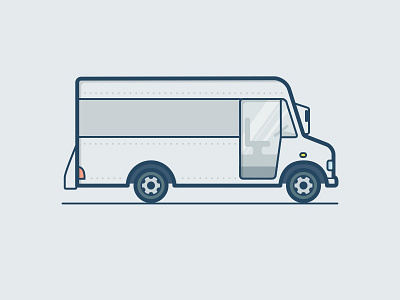 Van delivery icon illustration van vector