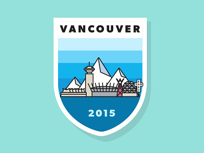 Vancouver badge city illustration vancouver