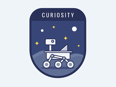 Curiosity Badge badge curiosity space ui