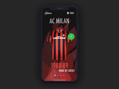 Milan Mobile Prototype animation app devil ecommerce flames football framer framer classic ios iphone jersey milan mobile prototype shop