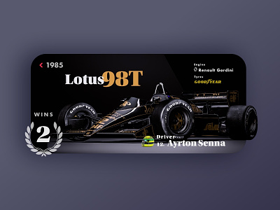 Lotus 98T - Senna