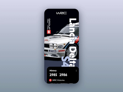 WRC GroupB animation animation audi car framer framer classic iphone lancia wrc