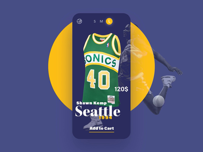 E-commerce 🏀 jersey animation animation basket ecommerce framer iphone mobile nba