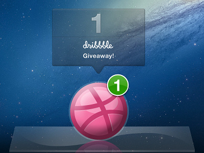 Dribbble giveaway dock icon dribbble giveaway icon invite ux