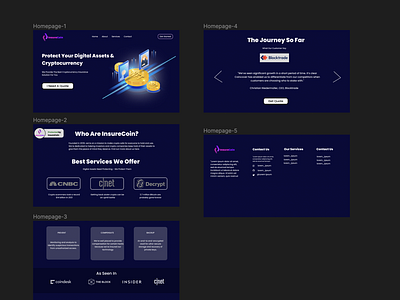 Crypto Insurance UI/UX Design