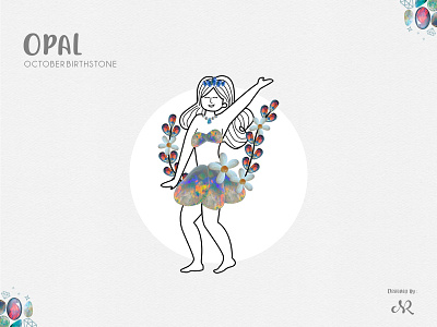 Opal - October Birthstone Character