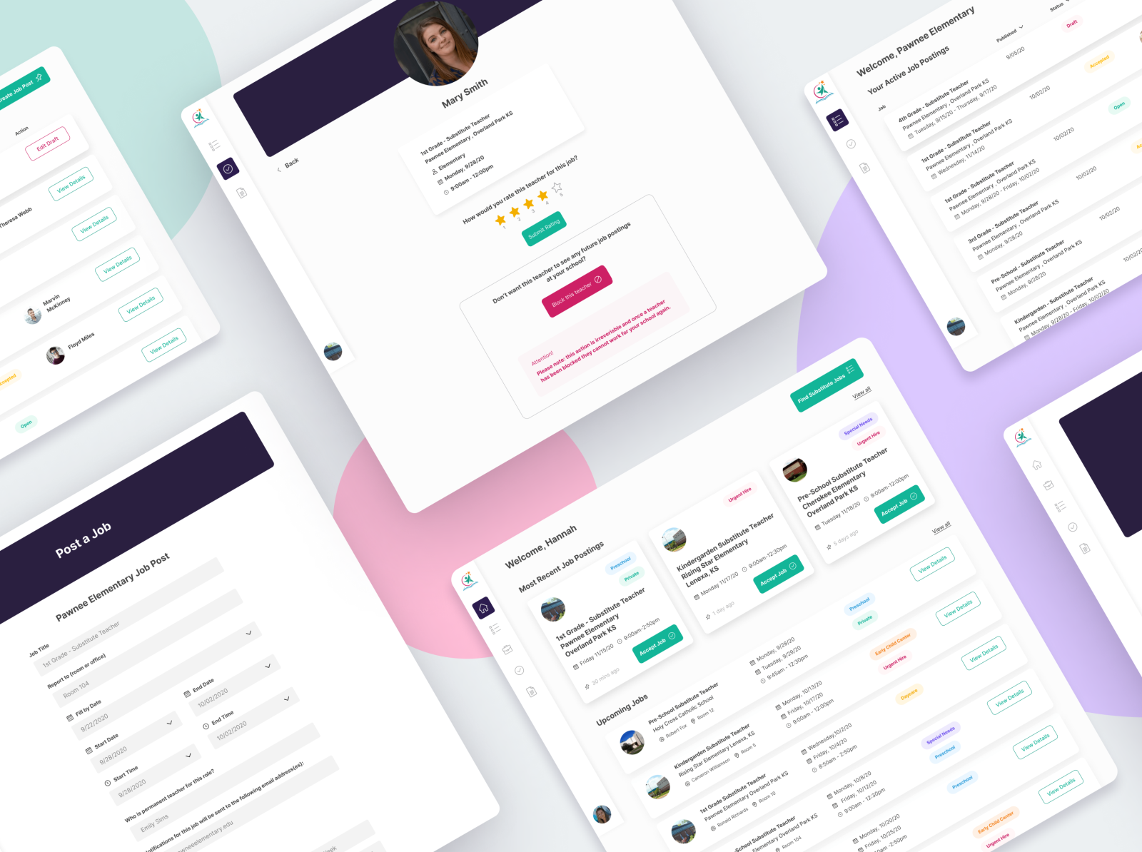 ECE Substitues - Web App Design by Lifted Logic on Dribbble