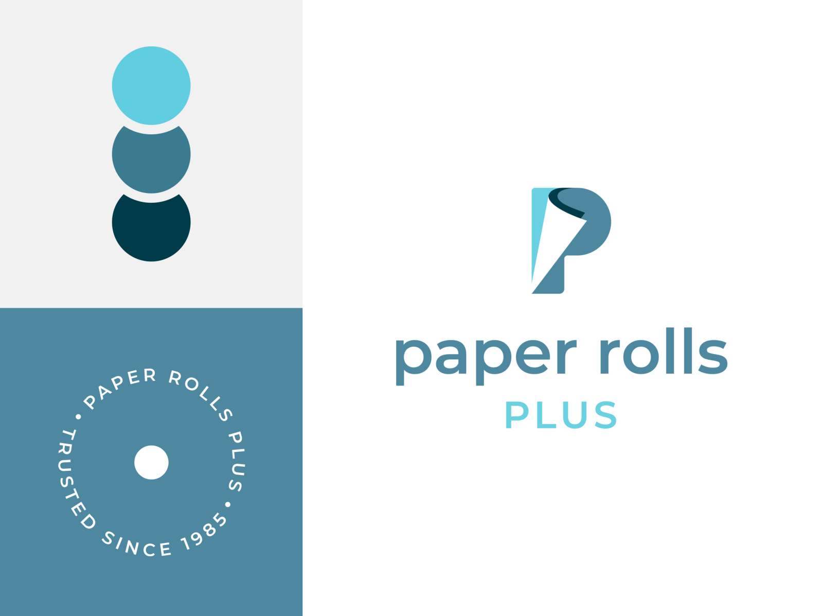 Paper Rolls Plus Logo Design Branding by Lifted Logic on Dribbble