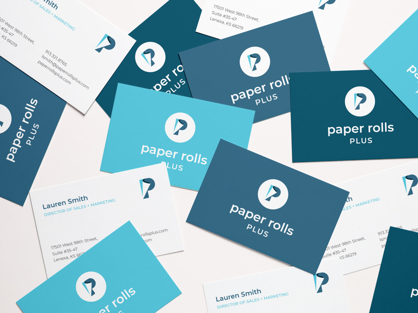 Paper Rolls Plus Business Card by Lifted Logic on Dribbble