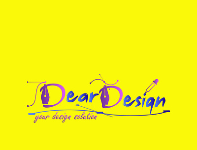 Dear Design logo branding design flat illustration graphicdesign icon illustration illustrator logo logodesign minimal typography unique logo vector