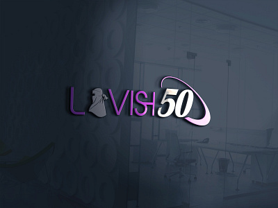 Lavish50 branding design flat illustration graphicdesign illustration illustrator logo logodesign typography unique logo