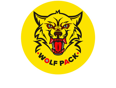 WOLF PACK branding design flat illustration graphicdesign illustration logo logodesign maskot vector