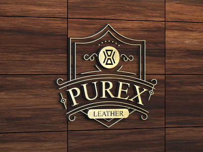 Purex Leather branding design flat illustration graphicdesign illustration logo logodesign vector