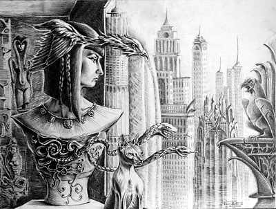 Time drawing fantasy graphite illustration illustration art pencil pencil drawing sketch sketches surreal art surrealism surrealistic