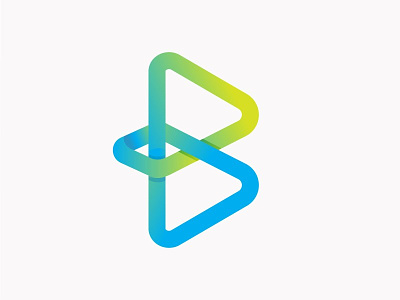 Letter B logo b colorful gradient icon letterb logo modern
