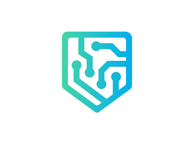 Logo for Cyber Security company cybersecurity design logo modern security logo shield logo