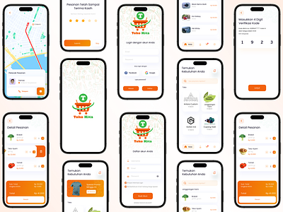 Mobile Toko Kita App branding design illustration mobile ui vector