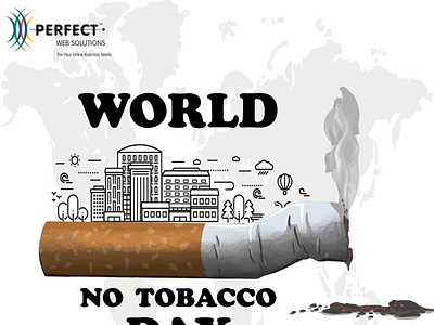 World No Tobacco Day advertising design design art illustraion post vector