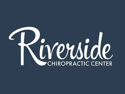 Riverside Logo branding identity logo script typography