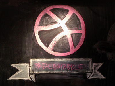 DC Dribbble Chalk Art