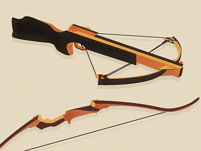 Bows archery crossbow illustration recurve texture
