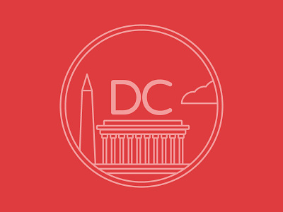 DC Badge badge dc illustration line washington washington dc