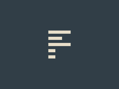 Eff alphabet branding f letter lines logo logomark mark minimal rectangle simple