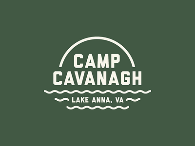 Camp Cavanagh beer family koozie lake logo outdoors