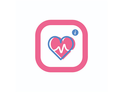 Instahealth app branding flat graphic design health healthcare icon information instagram logo