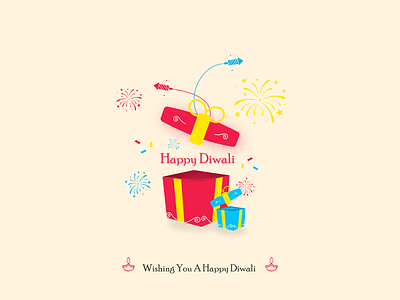 Happy Diwali, diwali diwali e card diwali e card design diwali gift diwali illustration e card gift gift box graphic design happy happy diwali illustratiion ui