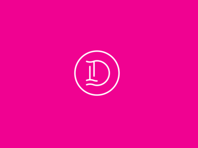 Luxe Deco geometric design logo monogram vector