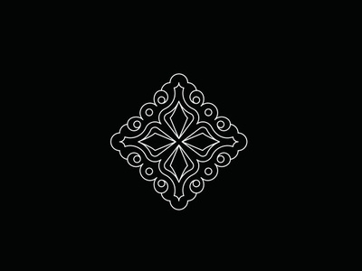 Royal Cross geometric design logo