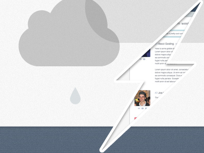 Social Web App Teaser clouds lightning social teaser