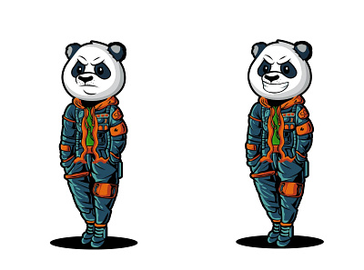 Character Design , Digital Panda animation art branding design graphic design icon illustration illustrator logo minimal