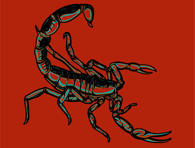 scorpion cartoon 3d animation branding design graphic design illustration illustrator logo minimal motion graphics vector