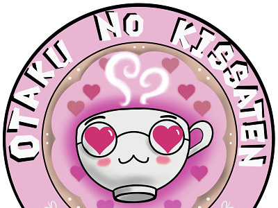 Valentine days logo for my podcast illustration logo