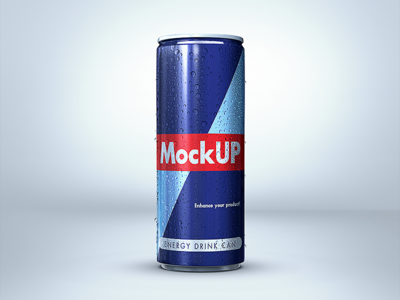 Energy Drink Can Mockup