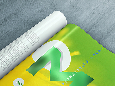 A4 Magazine / Booklet Mockup Vol. 1 booklet catalog catalogue cover free mag magazine mock up mockup opened psd