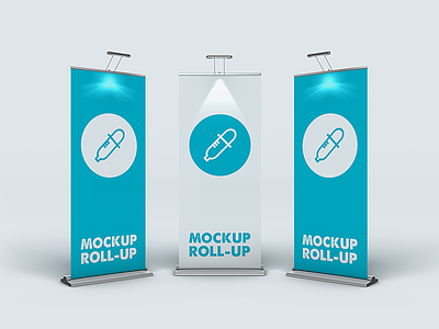 Roll Up Banner Mockup banner display stand free mock up mockup psd roll up roll up rollup signage stand display trade show