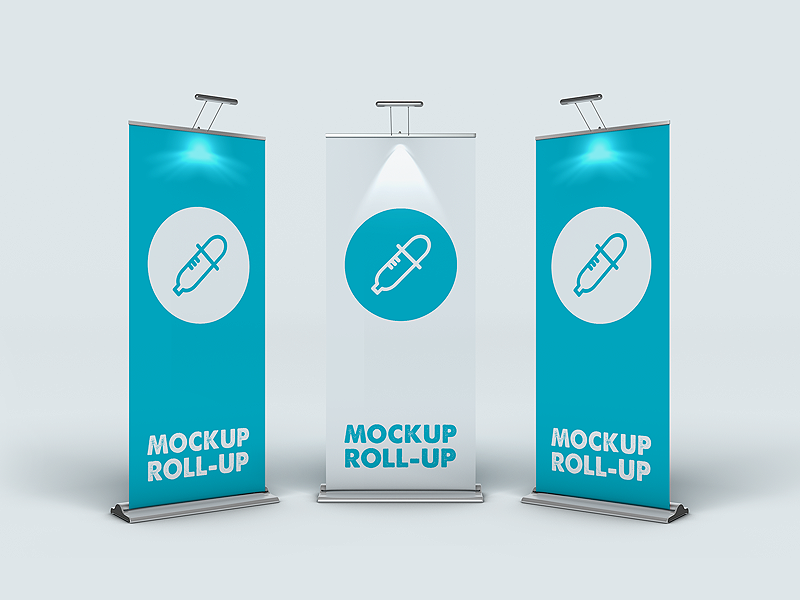 Download Roll Up Banner Mockup by Piotr Szmiłyk on Dribbble