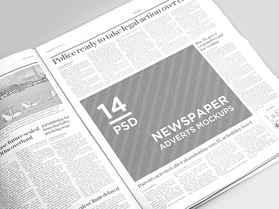 Download 14 Newspaper Adverts Mockups By Piotr Szmilyk On Dribbble