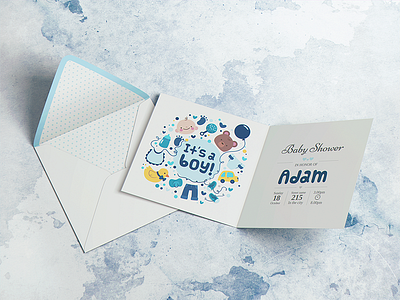 Square Invitation & Greeting Mockup