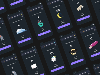 UI illustrations for language app