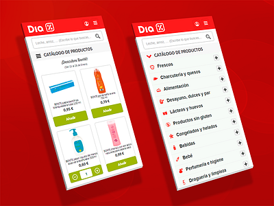 DIA supermarket responsive design