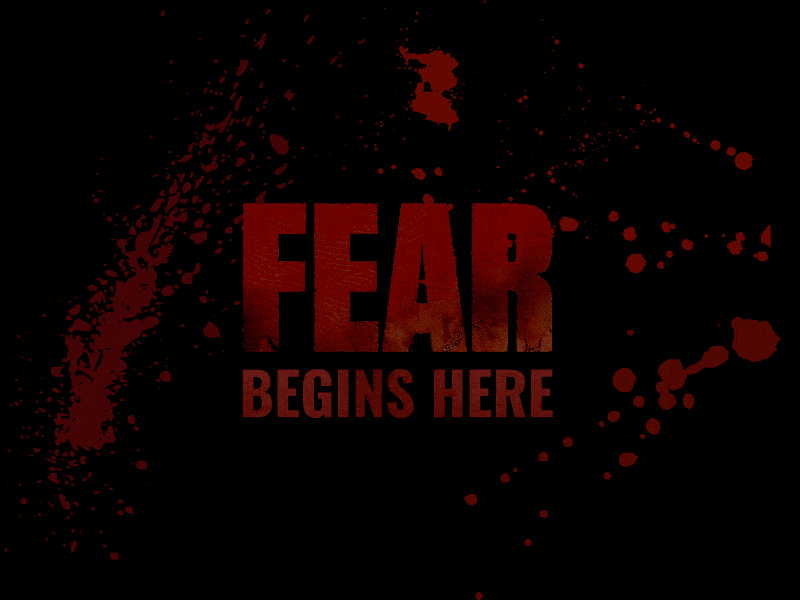 FEAR 2d animation dark fear gif loop series the walking dead twd zombies