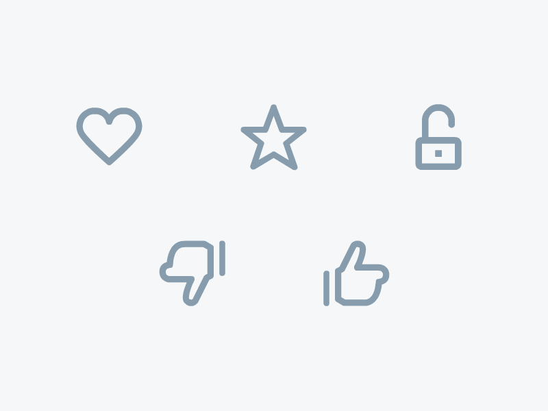 Animated icons preview for Lexicon v1